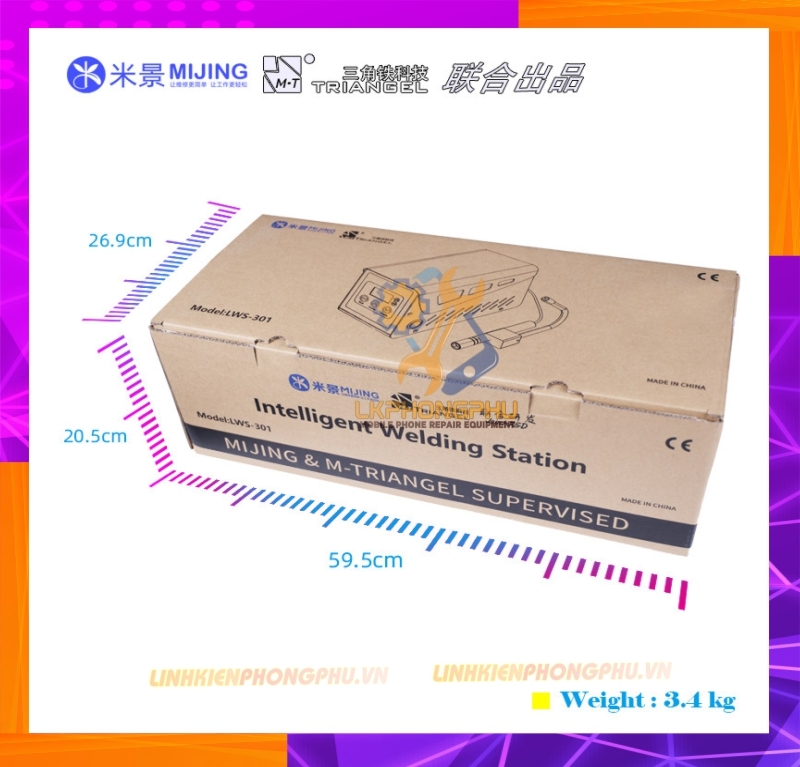 Máy Khò Hàn Laser Thông Minh LWS-301 Mijing - M-Triangel