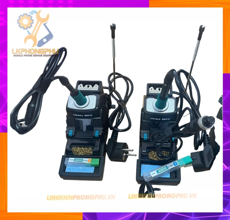 Trạm Hàn YIHUA 982-III (Tay hàn mũi hàn Chuyên Câu C115) CS30W Nhiệt Từ 90°C-450°C