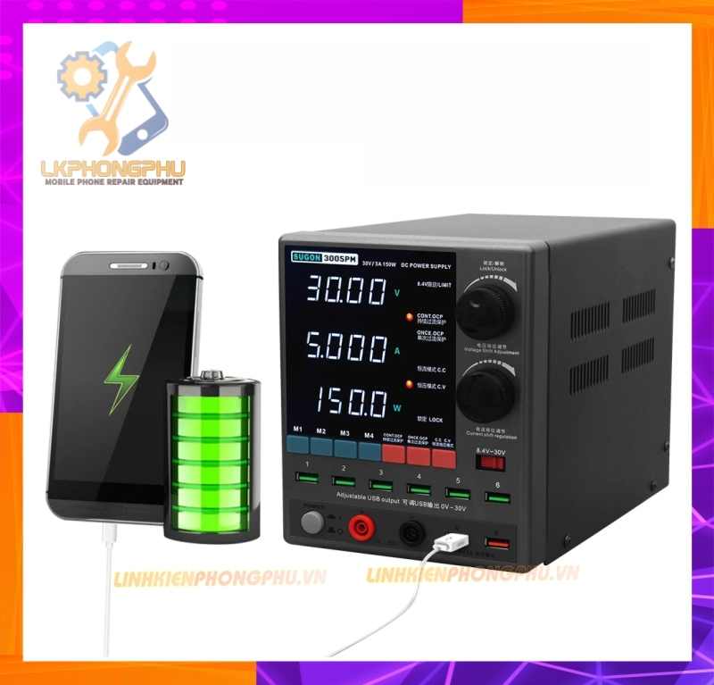 Cấp nguồn Biến Áp Xuyến Sugon 3005PM 30V/5A