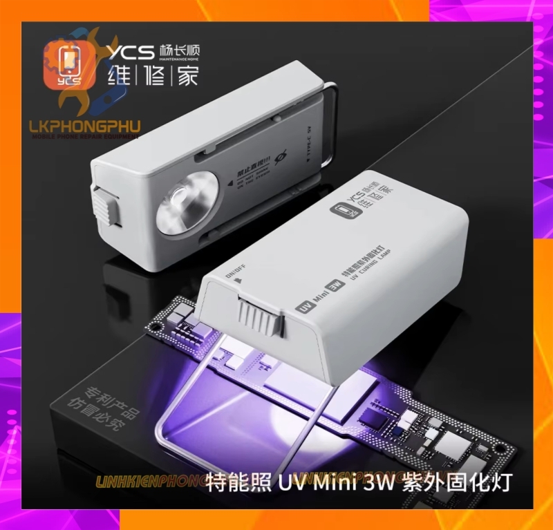 Đèn UV YCS MINI Curing Lamp Intelligent Nail art uv light 3W