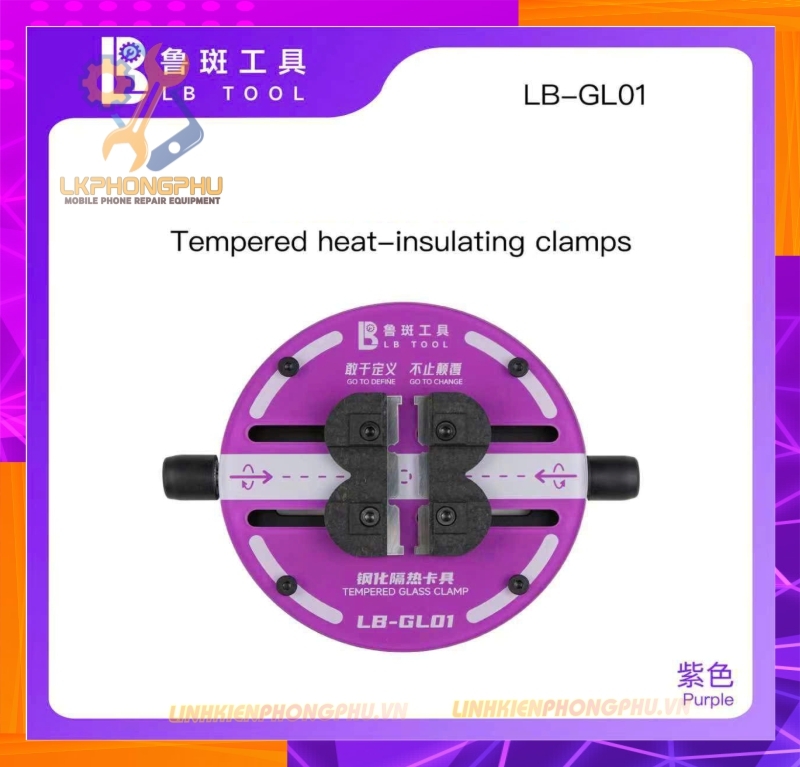 💦Kep Main  Kính cường Lực Luban LB-GJ01 ( Trắng ) và LB-GL01 ( Tím )