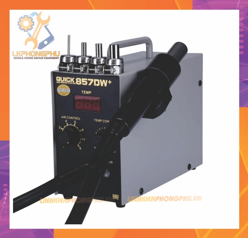 Máy khò quốc dân  Quick 857DW+ chính hãng 580W Chế độ ngủ tự động thông minh