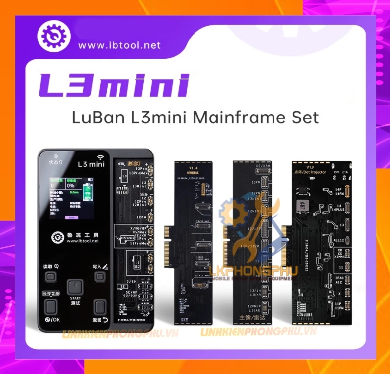 Box Luban L3mini sửa Pin, sửa Face , sửa Camera, Truetone....