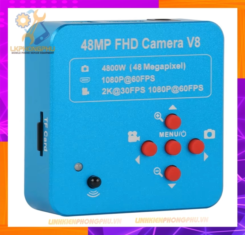 Camera gắn kính hiển vi 48MP.1080@60fps. 2K@30fps 4800W