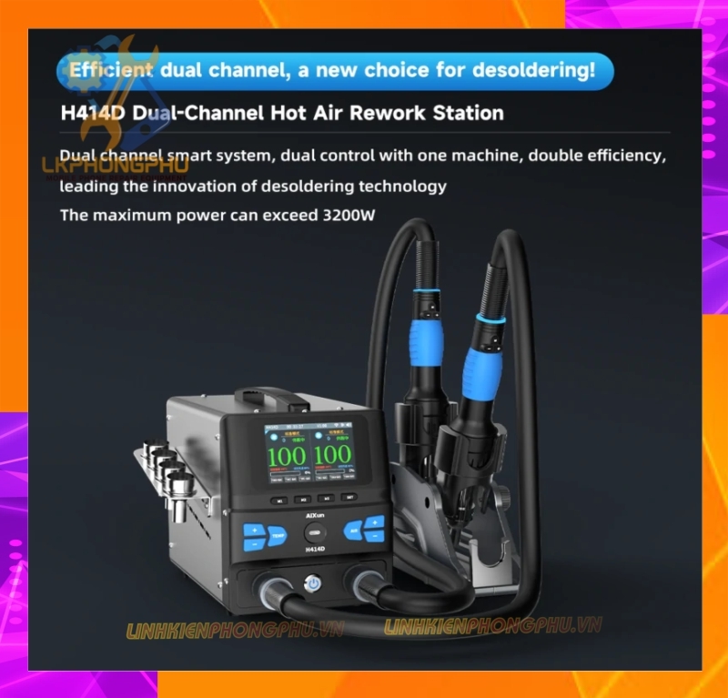 Khò 2 Tay Aixun H414D CS3200W New 2025