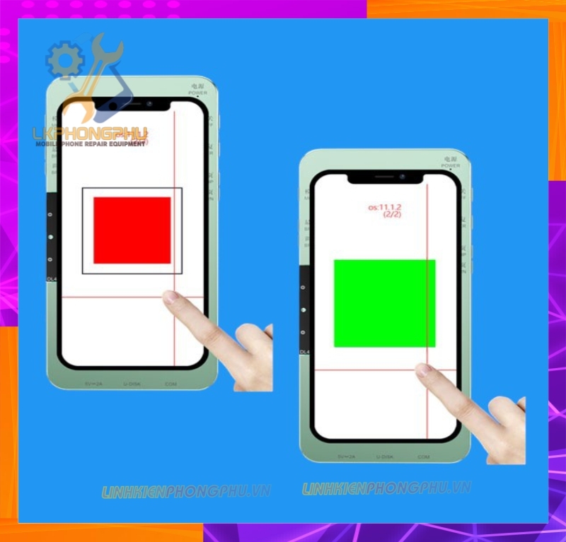 Box Test Kiểm tra Màn Hình cảm ứng DL400Pro Test Full IP 6G-16PRM vs Android (hỗ trợ test 1125 model)