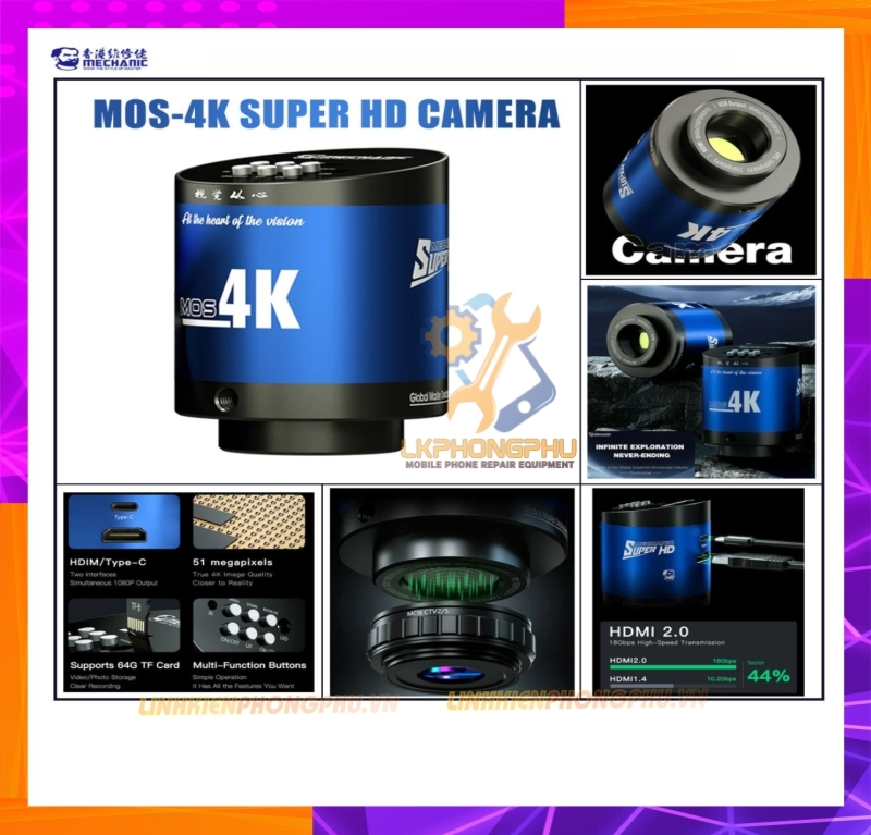 Cam Mos 4K Sony iMx415 Mechanic 