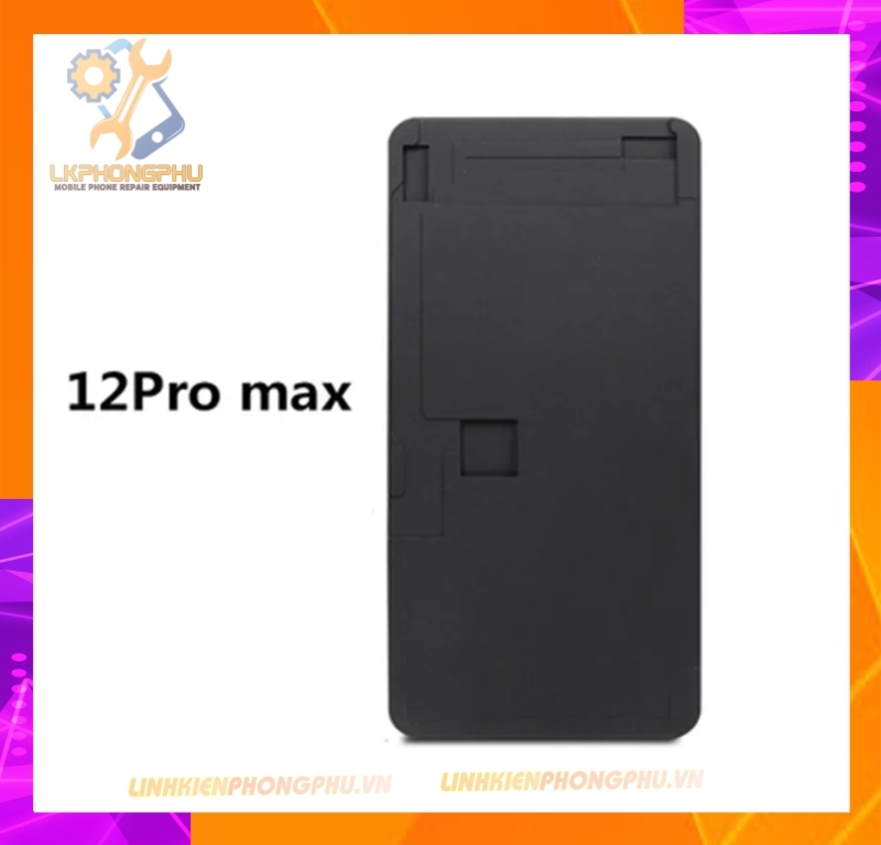 Đế Cao Su đen dày ép kính màn hình IP : X - 12Pro Max
