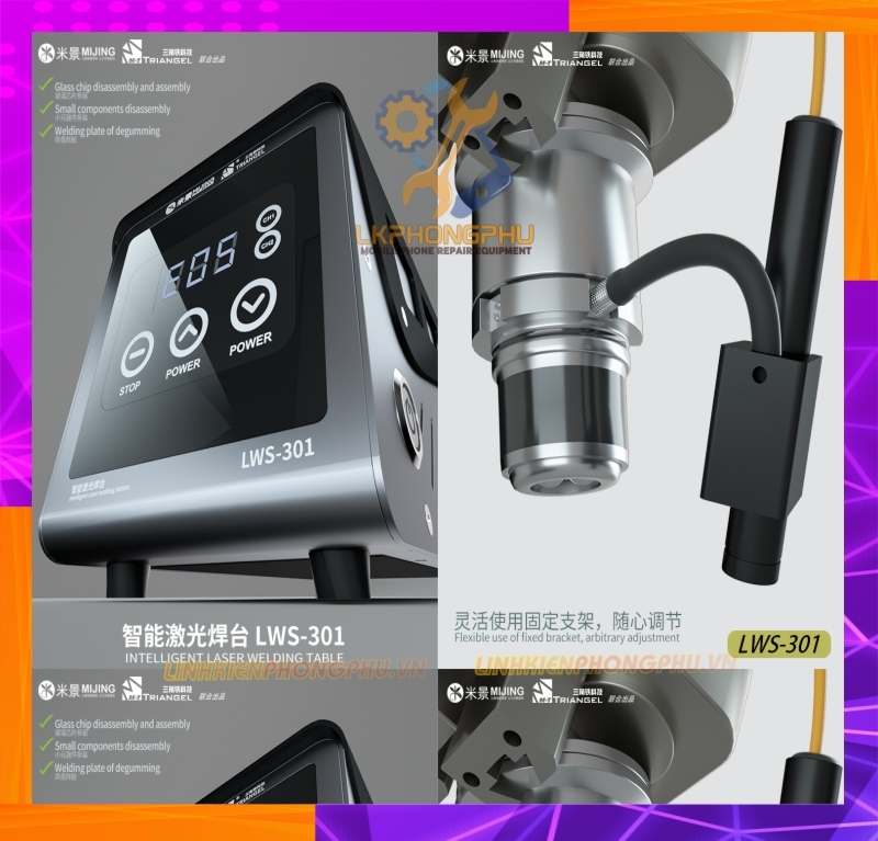 Máy Khò Hàn Laser Thông Minh LWS-301 Mijing - M-Triangel