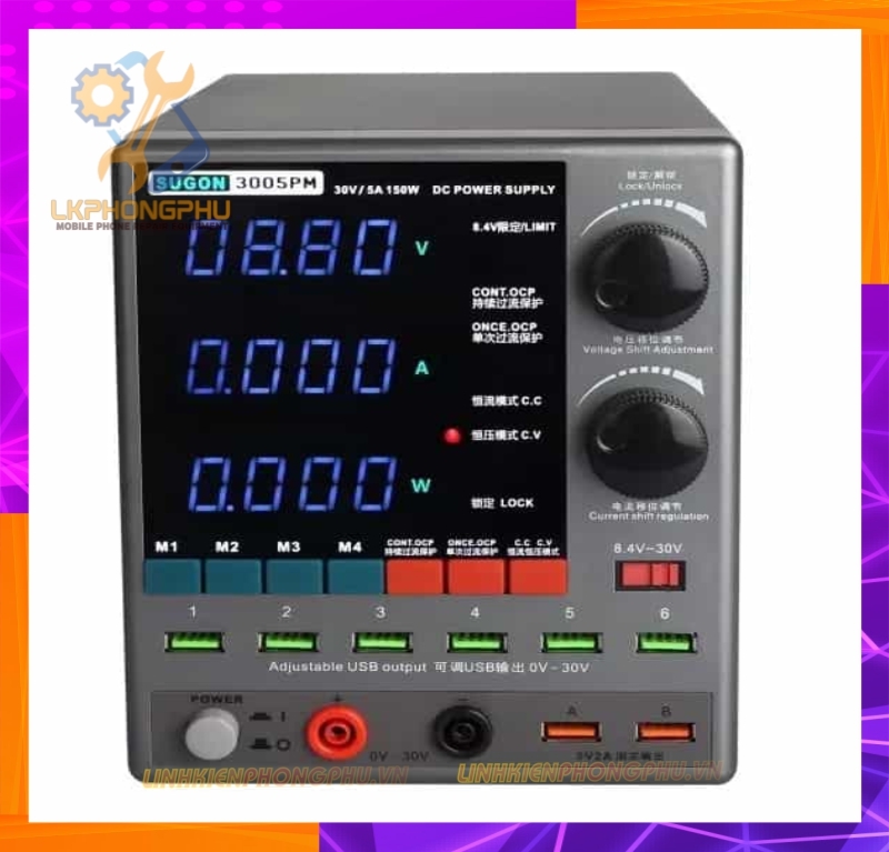 Cấp nguồn Biến Áp Xuyến Sugon 3005PM 30V/5A