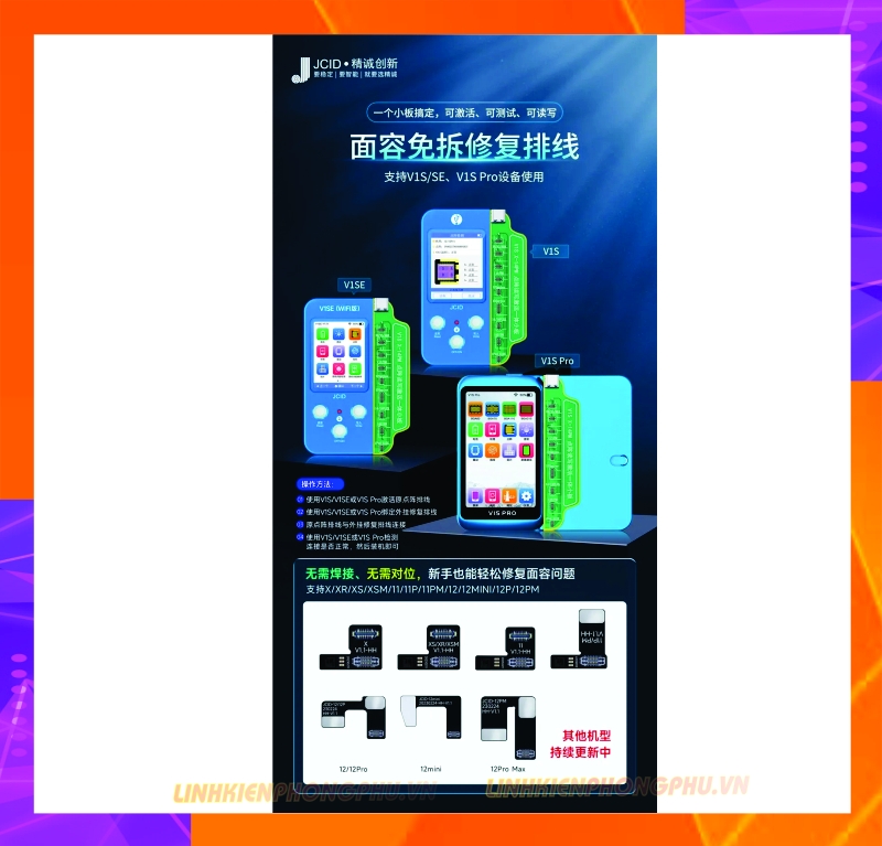 Cáp làm Face JCID Không Khò Hàn X đến 12ProMax