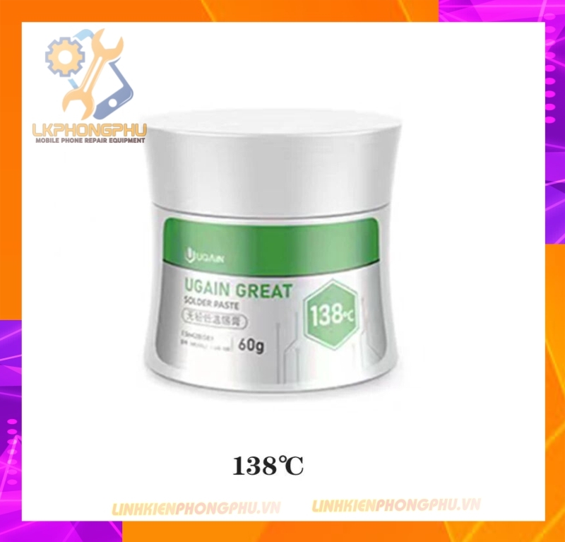 Chì làm chân IC Chính hãng UGAIN: 138° - 158° - 183° -  199° - 217°