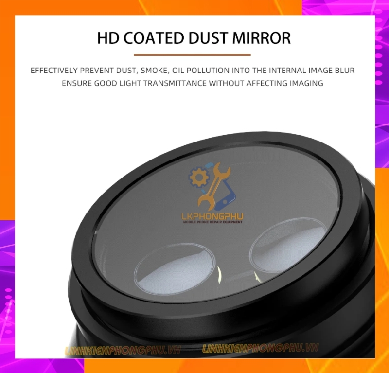 Kính Hiển Vi RF4 RF7050Pro Zoom 7X-50X New 2024 (Full Bộ Kèm Led + kính chắn bụi)