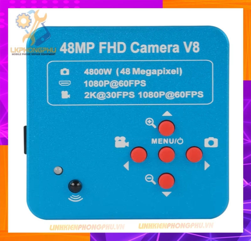 Camera gắn kính hiển vi 48MP.1080@60fps. 2K@30fps 4800W