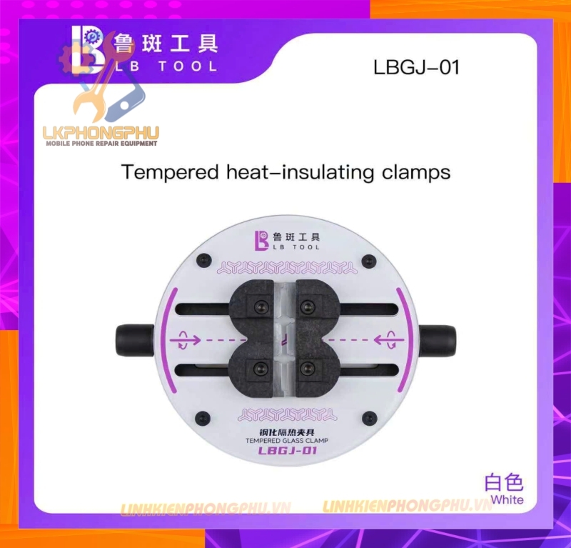 💦Kep Main  Kính cường Lực Luban LB-GJ01 ( Trắng ) và LB-GL01 ( Tím )