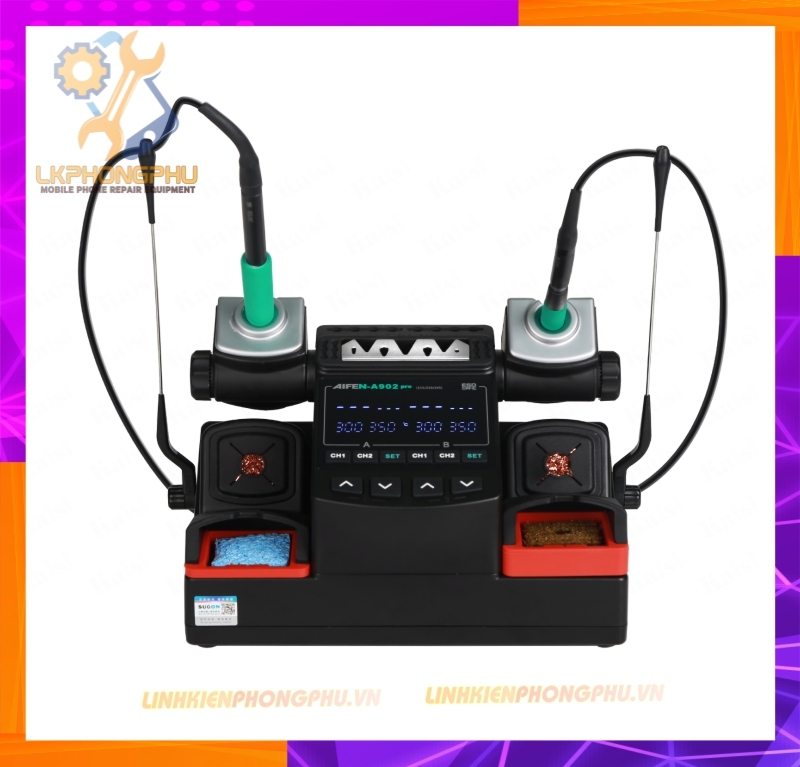 Máy Hàn 2 Tay C210 và T115  AiFen A902Pro Bản Nâng Cấp Mới( Kèm 3 Mũi Hàn )