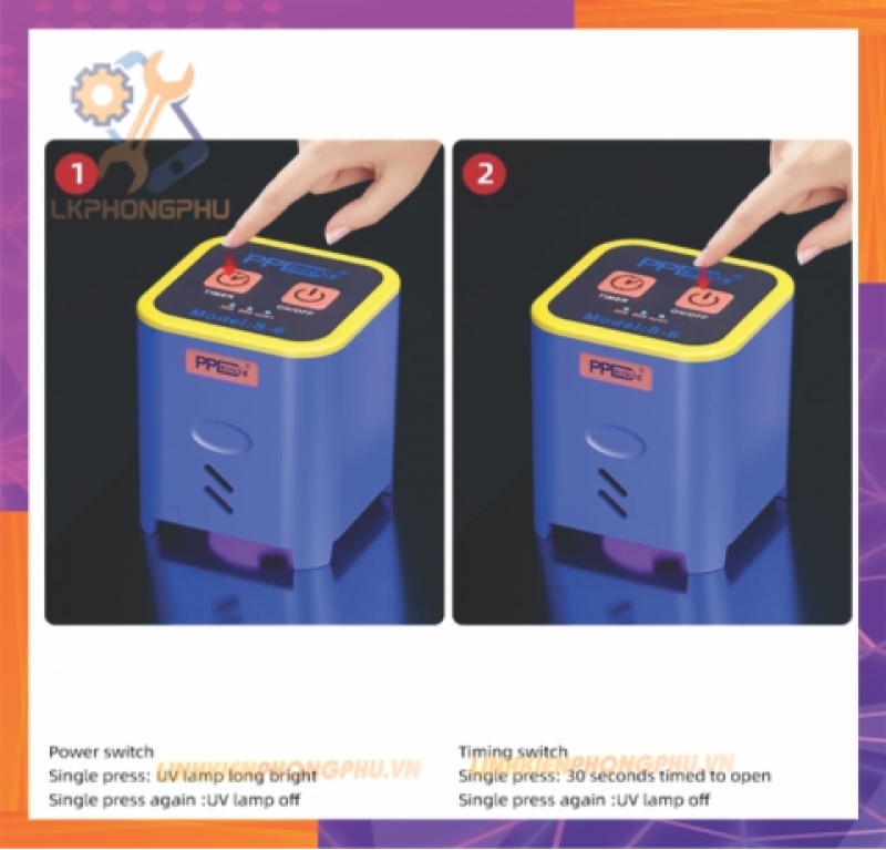 Đèn sấy khô keo UV PPD WoNeNg S-6 Pro