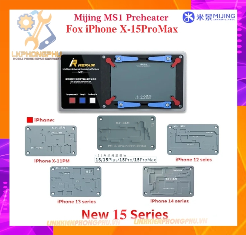 Đế Nhiệt Tách Ghép Main Mijing MS1 X - 16ProMax
