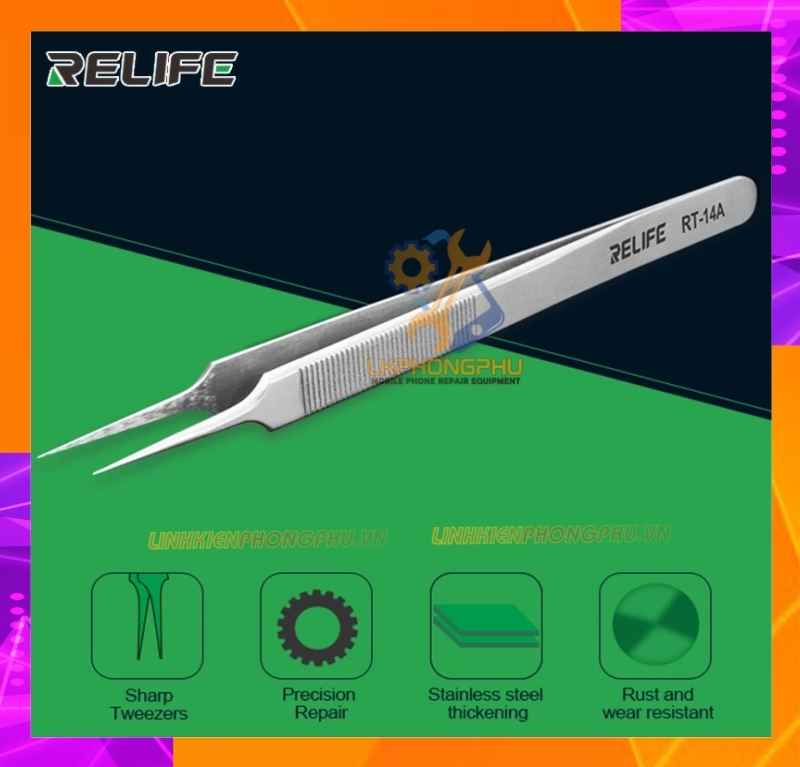 Nhíp Relife RL-14SA Cong và RL-14A Thẳng