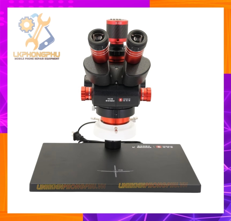 Kính hiển vi 3 mắt YCS 6558X ( Full Phụ Kiện ) - Chưa Kèm Cam