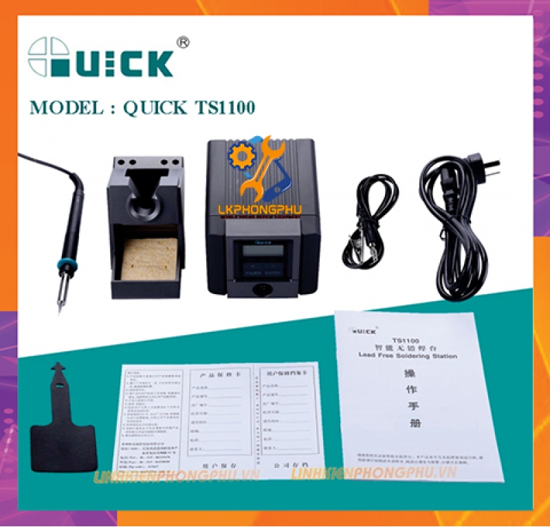 Trạm hàn Quick TS1100 ESD CS90W