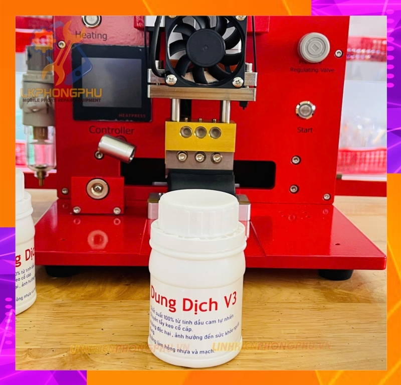 Dung dịch tẩy keo cổ cáp , keo màn hình, tách benzen, tách lưng V1-V2-V3