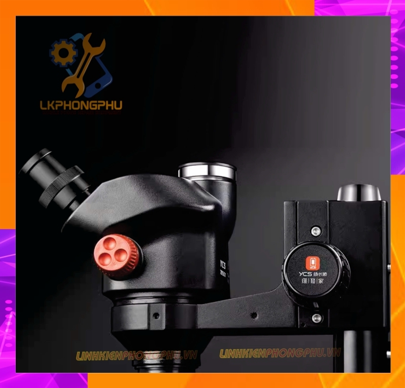 Kính Hiển Vi 3 mắt YCS 7050X ( Full Kèm Đèn - CTV 0.5x )