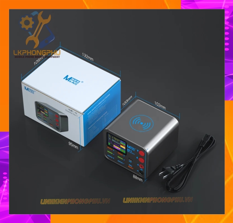 Bộ Sạc Kim cấp Nguồn MAant DianBa No1 - 25W Wireless Smart Charge QC 3.0 8 USB Port Wireless