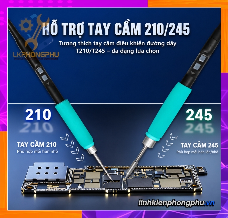 Máy Hàn 2 Tay Sugon T66 CS 230W ( 2 Tay C210 và C245 Kèm 6 mũi )