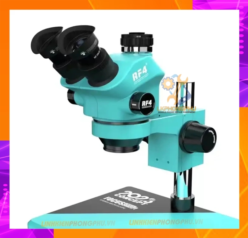 Kính Hiển Vi RF4 RF7050Pro Zoom 7X-50X New 2024 (Full Bộ Kèm Led + kính chắn bụi)