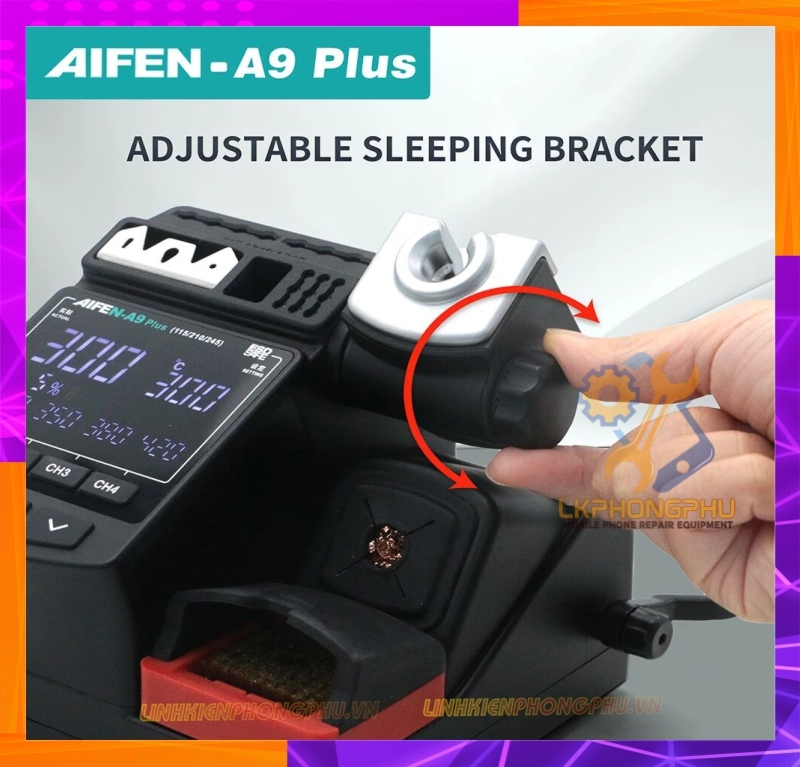 Máy Hàn AiFen A9 Plus New 2024 CS 160W Kèm 3 mũi C210 ( Cong / Cắt / Thẳng ) 