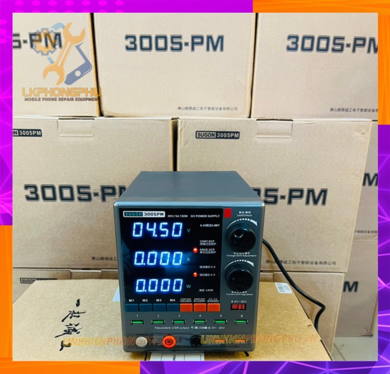 Cấp nguồn Biến Áp Xuyến Sugon 3005PM 30V/5A