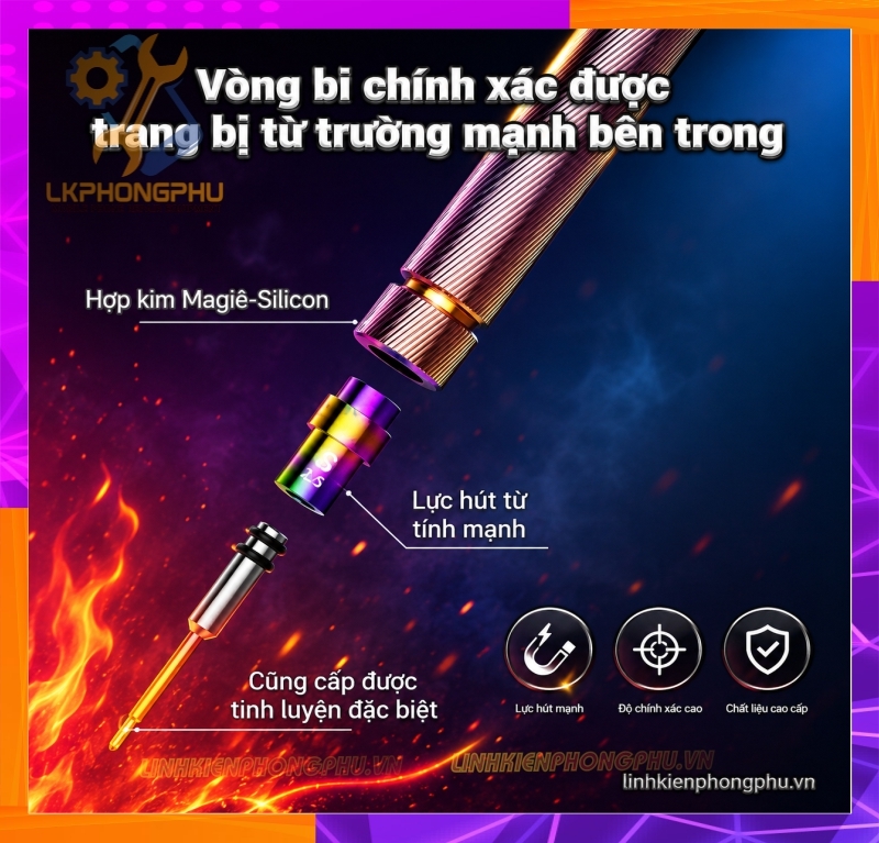 Tuavit Titan Lanrui M61 ( Được làm bằng thép hợp kim S2 )