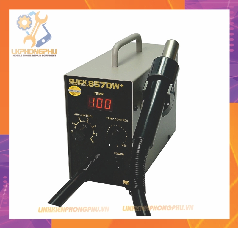 Máy khò quốc dân  Quick 857DW+ chính hãng 580W Chế độ ngủ tự động thông minh