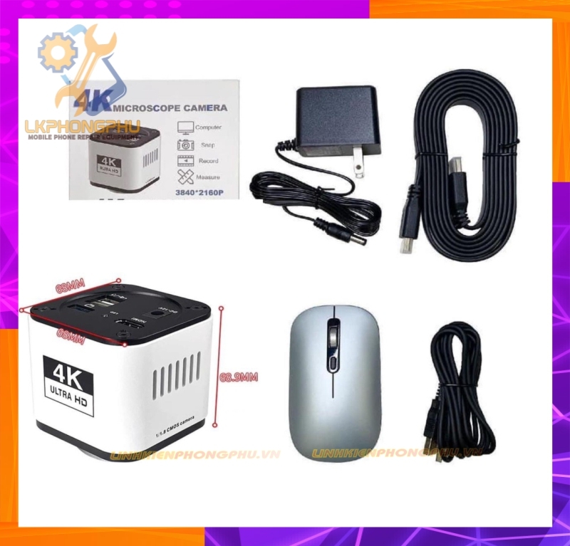 Cam 4K Ultra HD Trắng  Điều Khiển Bằng Chuột
