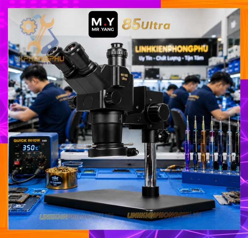 Mr.Yang MY-85 Ultra (hay YCS Mr.Yang 85 Ultra) Dòng kính hiển vi soi nổi 3 mắt chuyên nghiệp