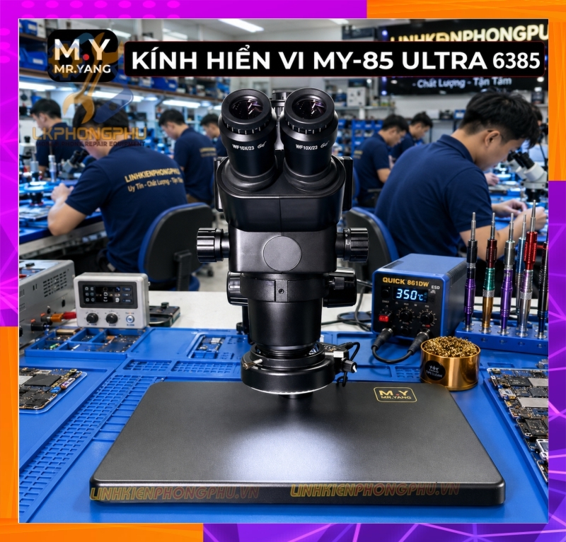 Mr.Yang MY-85 Ultra (hay YCS Mr.Yang 85 Ultra) Dòng kính hiển vi soi nổi 3 mắt chuyên nghiệp