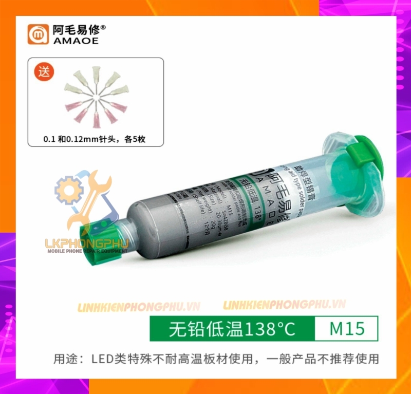 Chì nước chì xilanh làm IC Amaoe 138° - 183° 