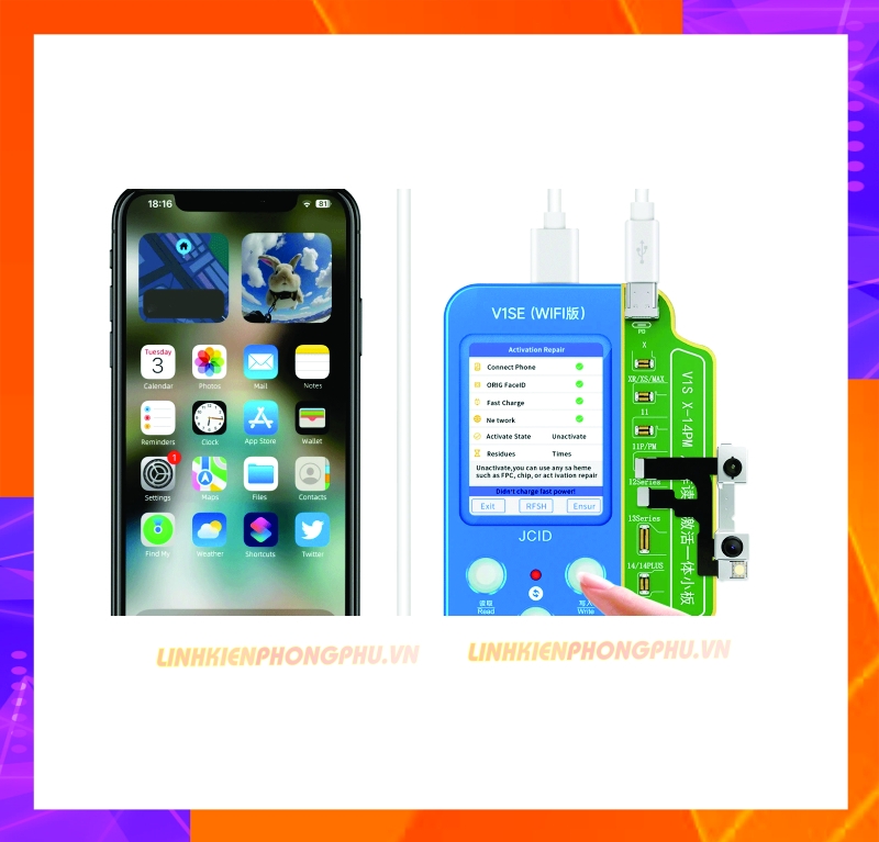 Cáp làm Face JCID Không Khò Hàn X đến 12ProMax