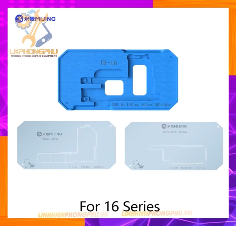 Khuôn kèm vỉ làm chân viền Mijing Z20Pro iPhone Series 16