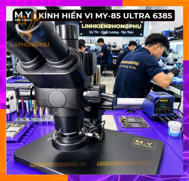 Mr.Yang MY-85 Ultra (hay YCS Mr.Yang 85 Ultra) Dòng kính hiển vi soi nổi 3 mắt chuyên nghiệp