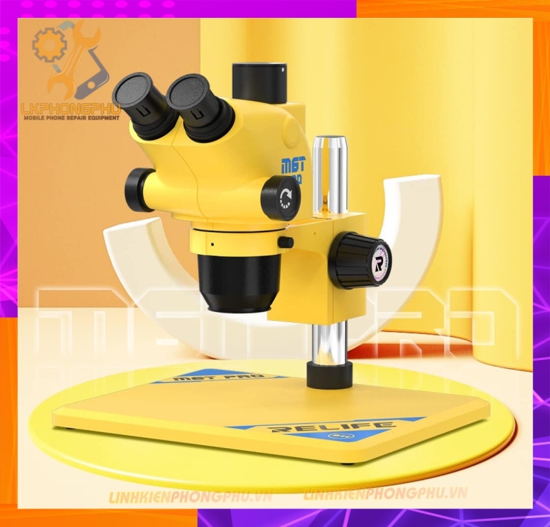 Kính Hiển Vi 3 Mắt Relife M6T Pro - B11 - Zoom 6.5-65X - Full 8 Màu New Hot 2024 by Sunshine