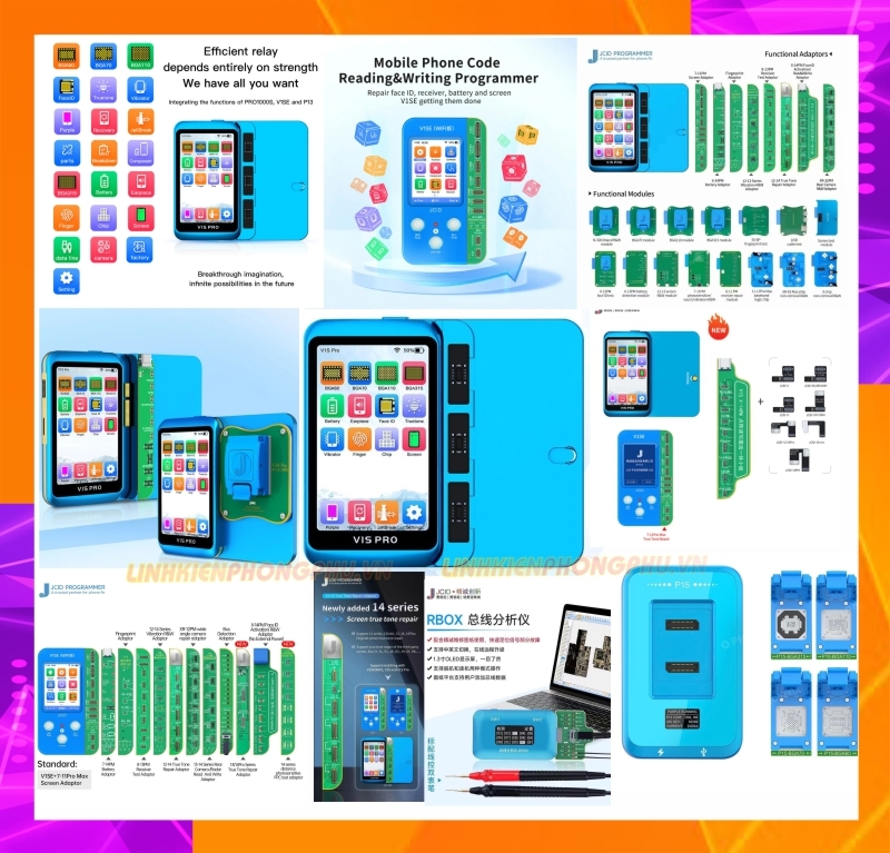Mạch JCID Fix Truetone màn hình iPhone Zin 12 / 13/13mini Box  V1SE - V1SPro