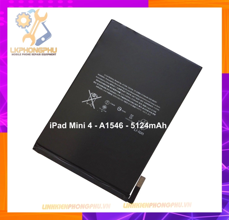 Pin Ipad Mini 4 Zin A1546- 5124mAh