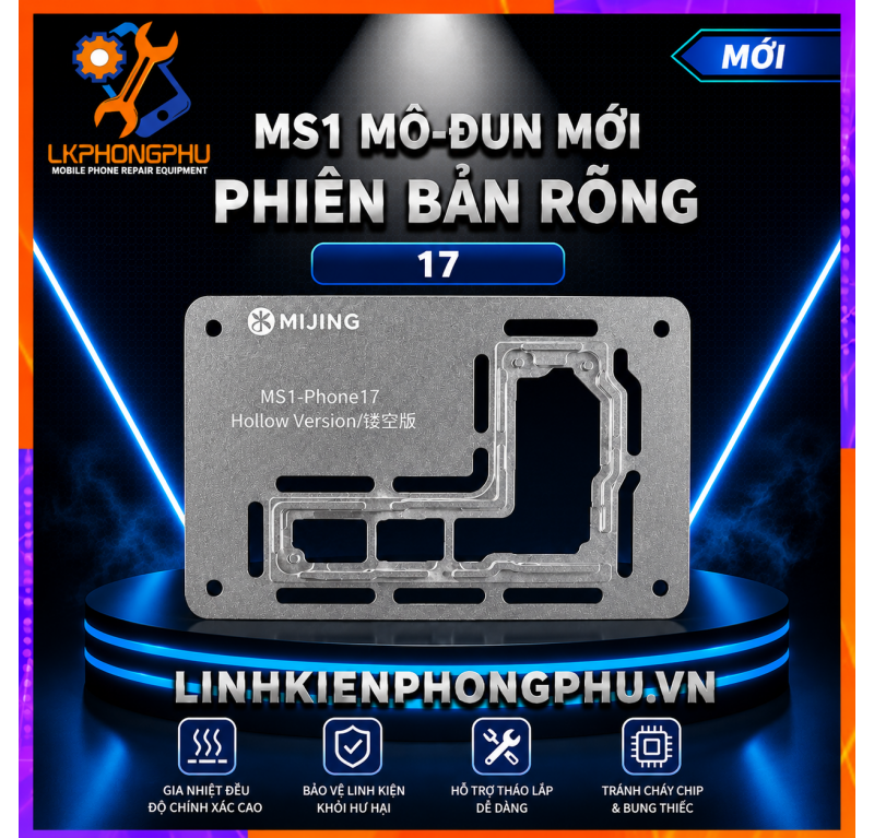 Bộ Khuôn Rỗng Đế Gia Nhiệt Tách Ghép Main Mijing MS1 New 2026 ( 11-17PM )