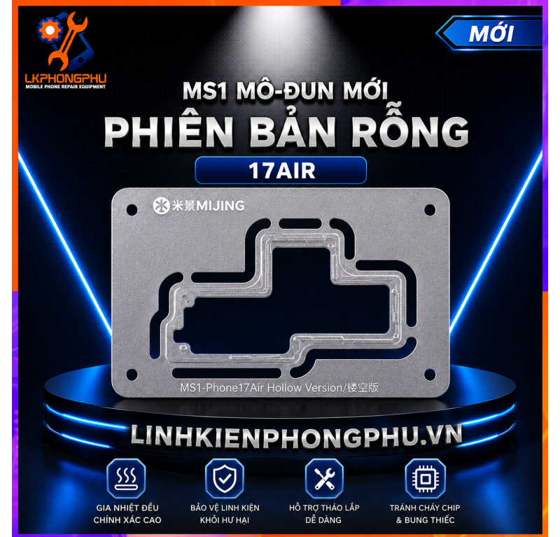 Bộ Khuôn Rỗng Đế Gia Nhiệt Tách Ghép Main Mijing MS1 New 2026 ( 11-17PM )