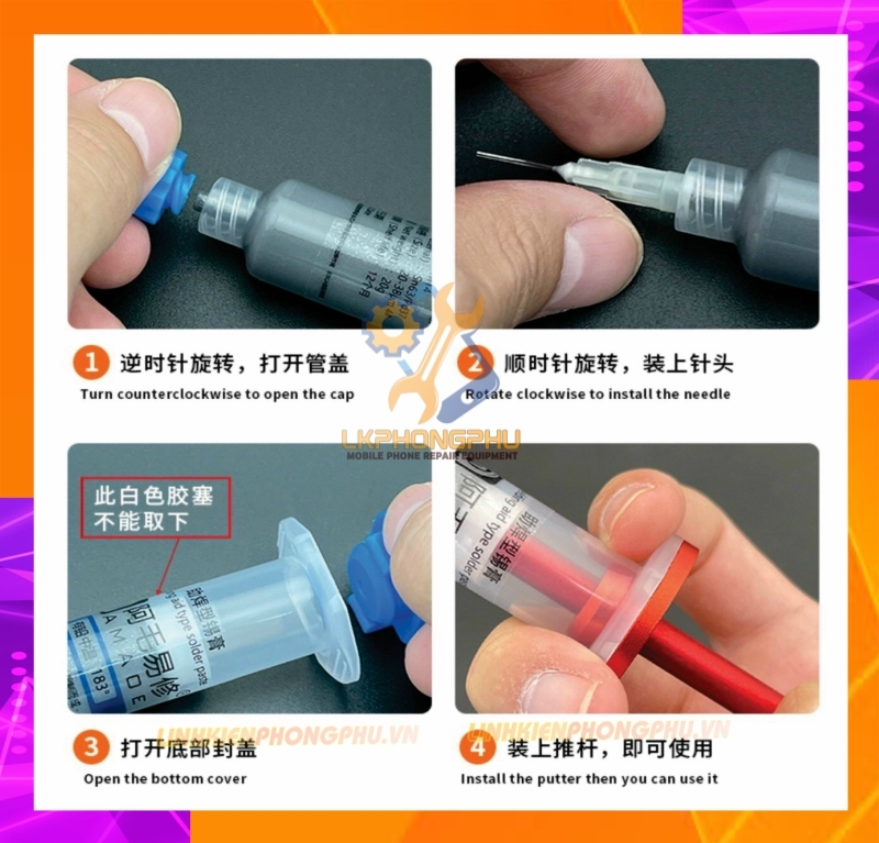 Chì nước chì xilanh làm IC Amaoe 138° - 183° 