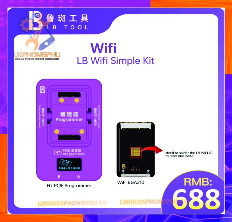 Luban H7 PCIE 4.0 Programmer vs Module WiFi Chuyên làm Ổ Cứng. WiFi...iPhone. iPad. Macbook. iMac