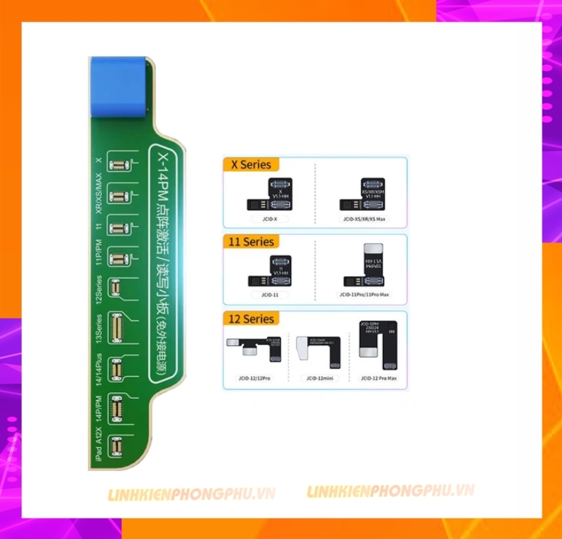 Box JCID V1SE - V1SPro sửa Face - Pin - Truetone - Cáp loa - Camera Kèm Tất cả các mạch Fix Mới nhất
