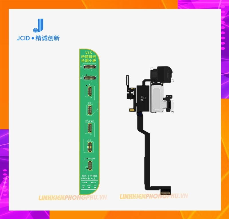 Box JCID V1SE - V1SPro sửa Face - Pin - Truetone - Cáp loa - Camera Kèm Tất cả các mạch Fix Mới nhất